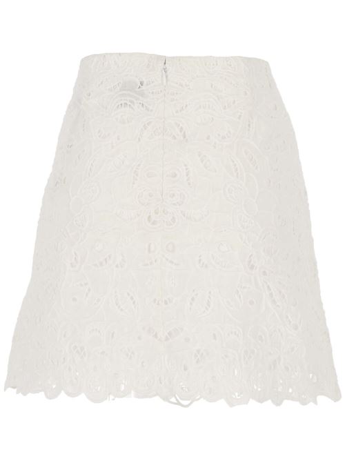 White cotton cut-out floral skirt Isabel Marant | JU0172FAB1J11I20WH